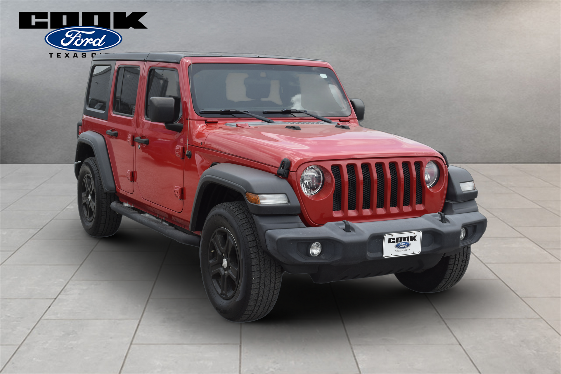 2018 Jeep Wrangler Unlimited Sport S Red at Toyota of Victoria