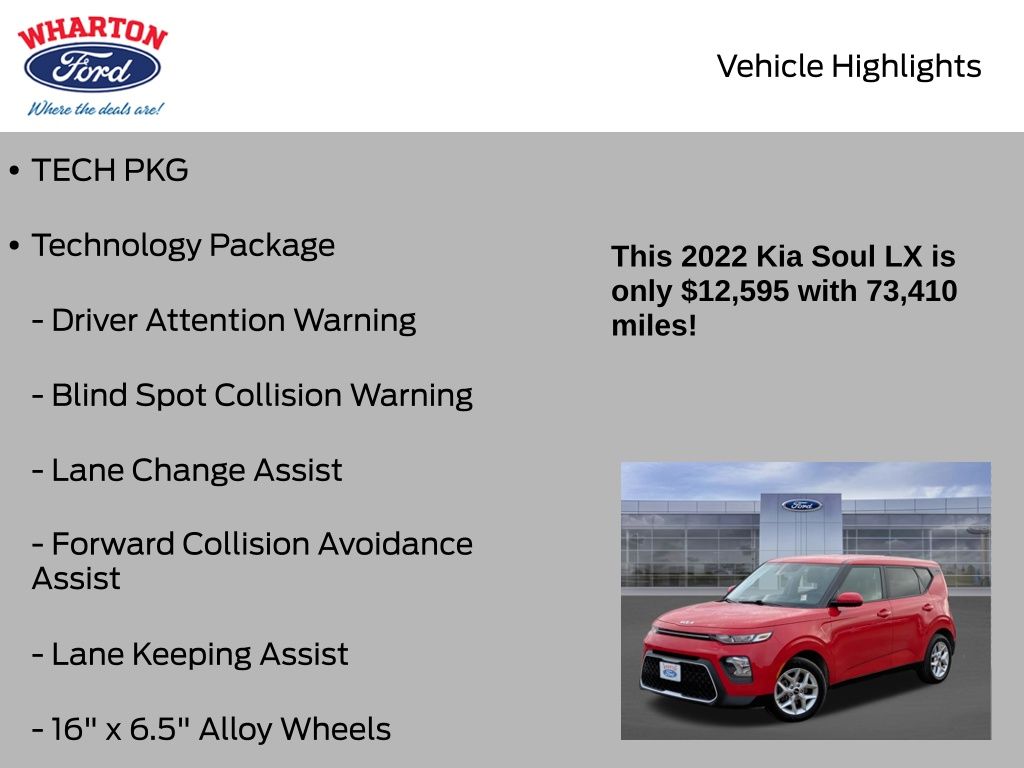 2022 Kia Soul LX Red at Victoria Chrysler Dodge Jeep Ram
