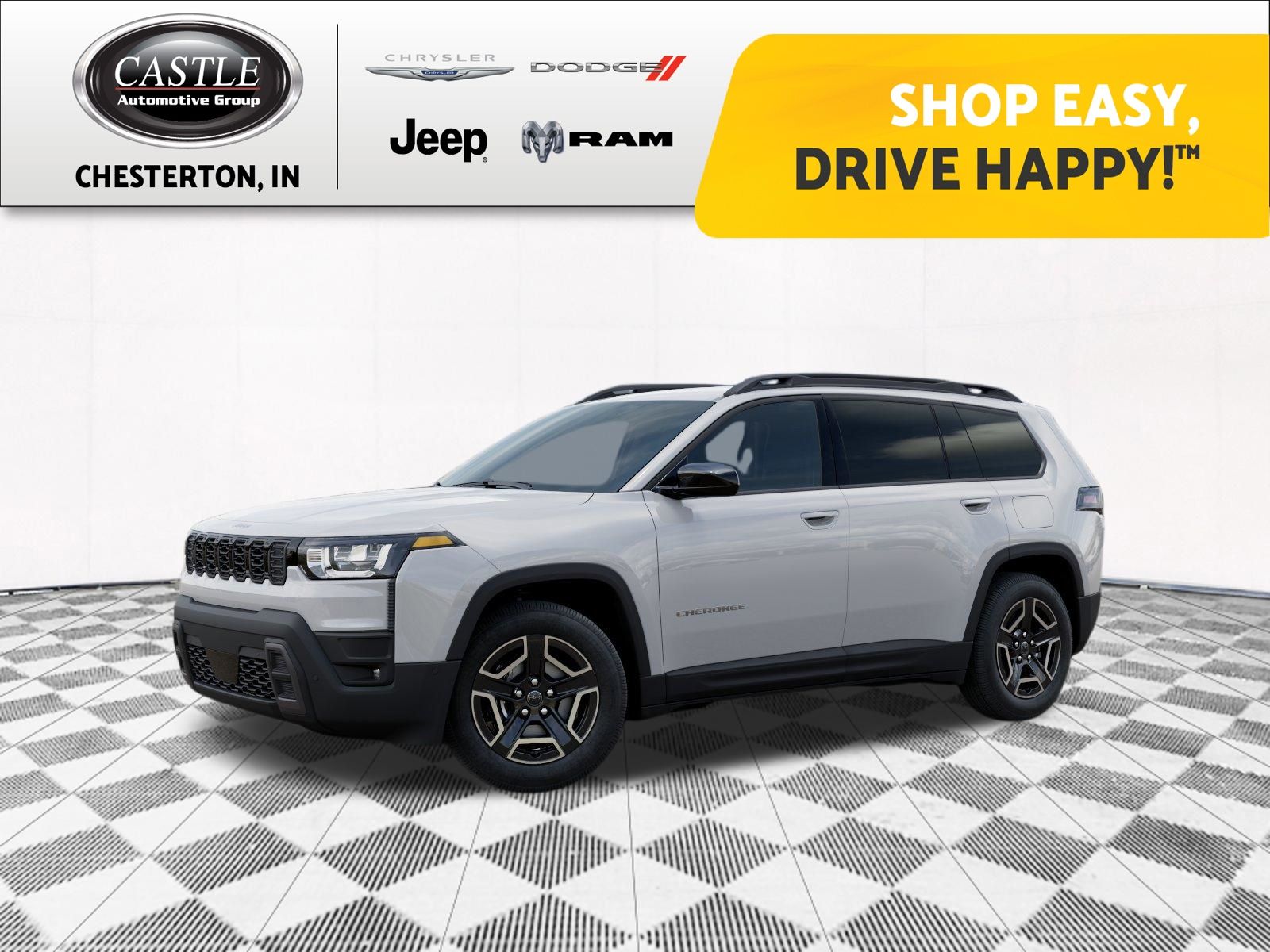 Bright White Clearcoat 2026 Jeep Cherokee SUV / Crossover Four-Wheel Drive Continuously Variable Transmission