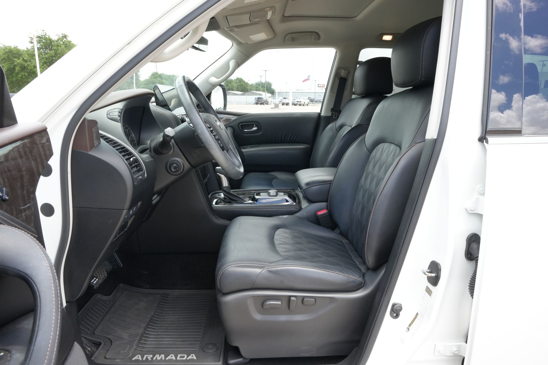 2023 Nissan Armada Platinum White at DeMontrond Ford