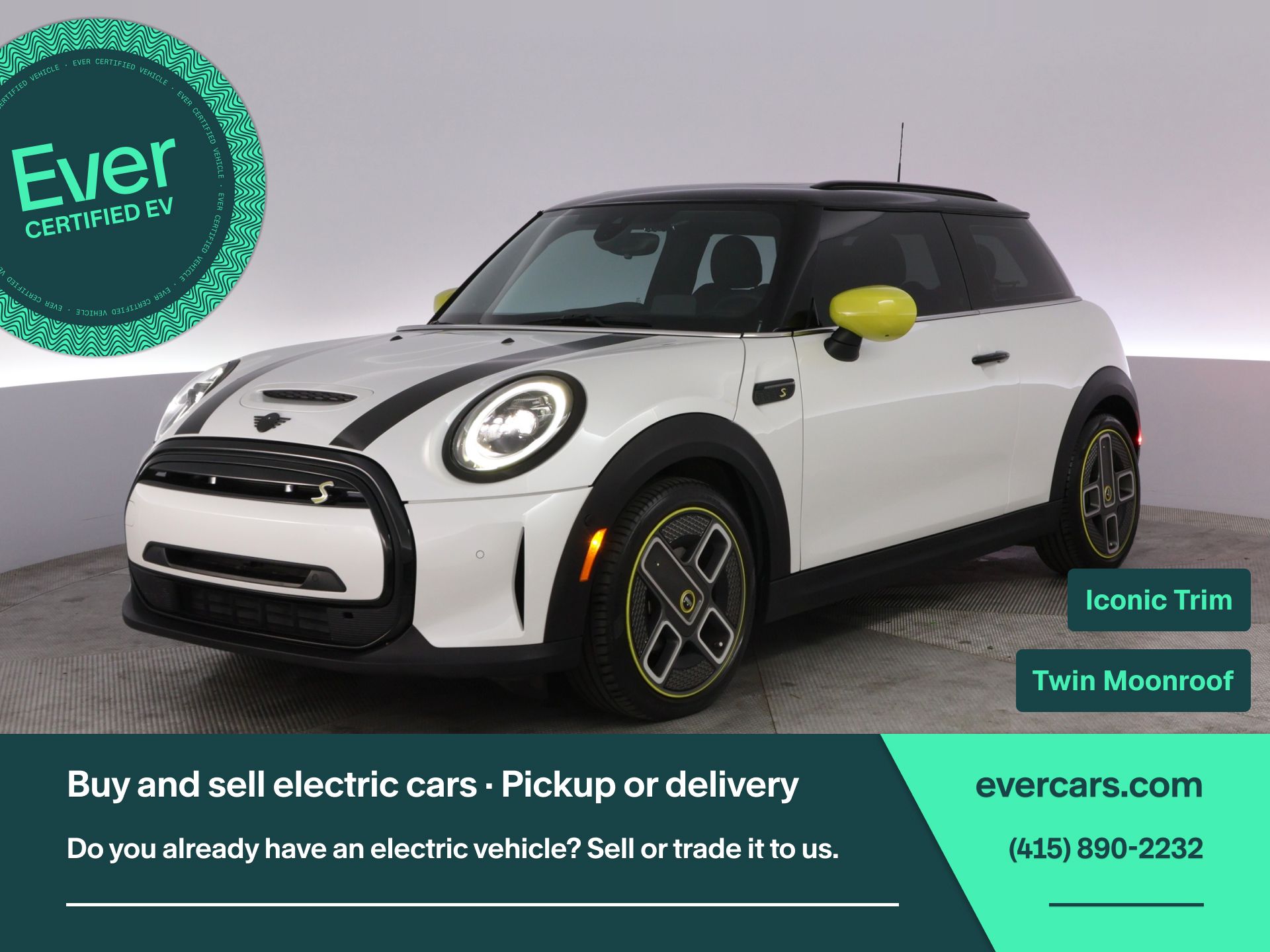 White Metallic 2024 MINI Cooper Hatchback  1-Speed Automatic