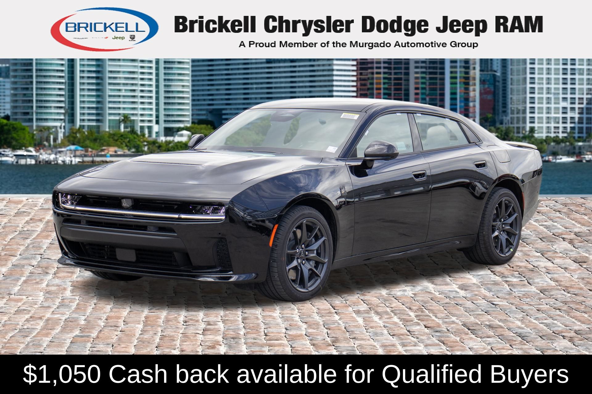 Diamond Black Crystal Pearlcoat 2026 Dodge Charger Scat Pack Sedan AWD Sedan All-Wheel Drive 8-Speed Automatic