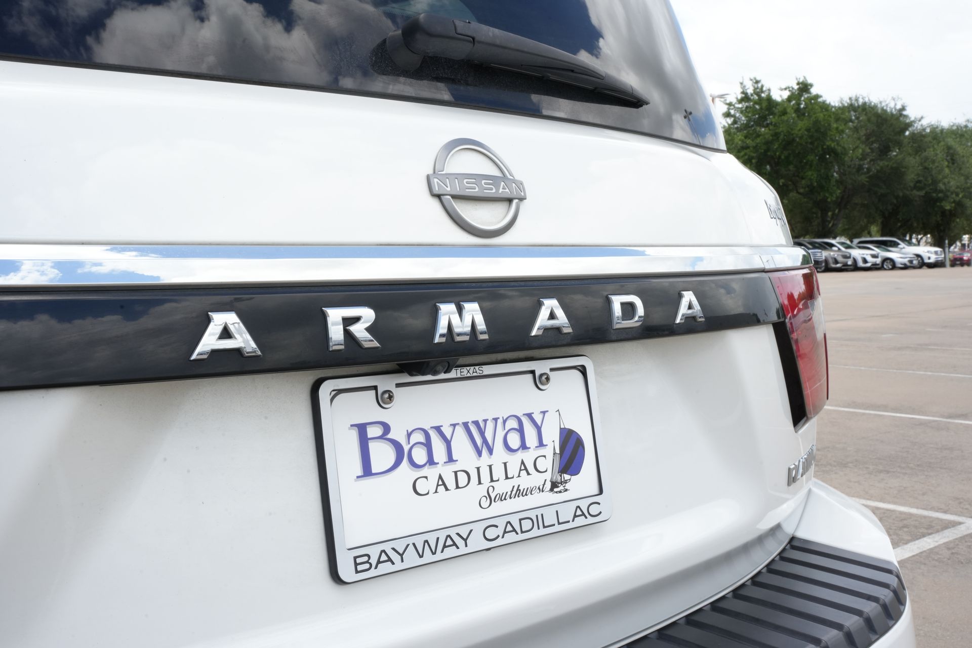 2023 Nissan Armada Platinum White at DeMontrond Ford