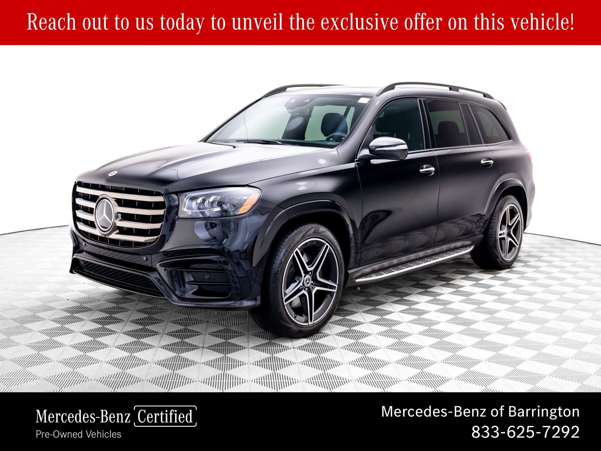 Obsidian Black Metallic 2024 Mercedes-Benz GLS 450 4MATIC SUV / Crossover All-Wheel Drive 9-Speed Automatic
