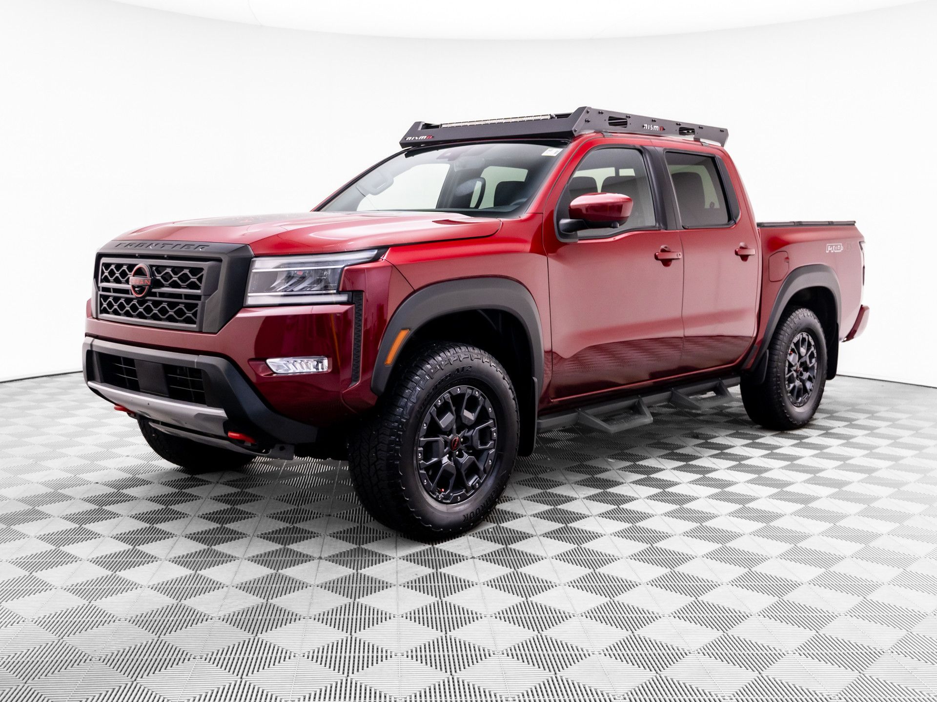 Cardinal Red Metallic Tricoat 2024 Nissan Frontier Pickup Truck Four-Wheel Drive 9-Speed Automatic Overdrive