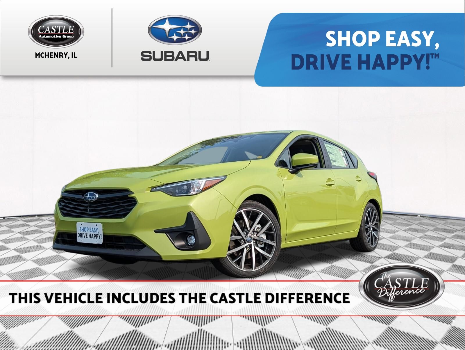 Citron Yellow Pearl 2026 Subaru Impreza Wagon All-Wheel Drive Continuously Variable Transmission