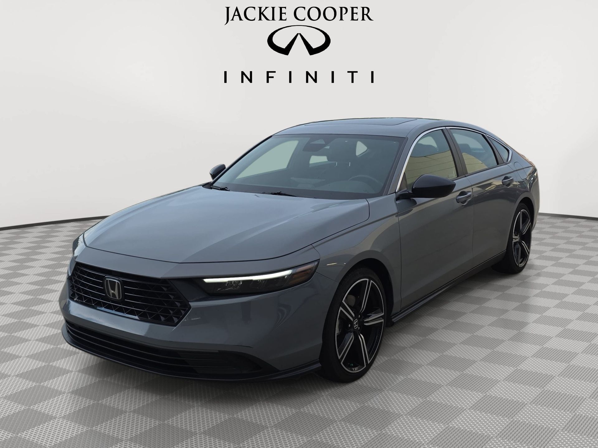 Gray 2023 Honda Accord Hybrid Sedan Front-Wheel Drive Continuously Variable Transmission