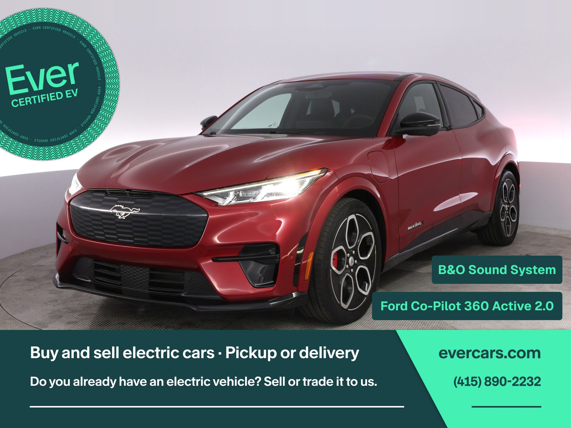 Red Metallic 2021 Ford Mustang Mach-E GT AWD SUV / Crossover All-Wheel Drive Automatic