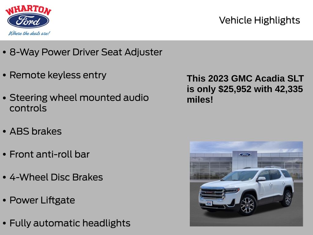 2023 GMC Acadia SLT - 9