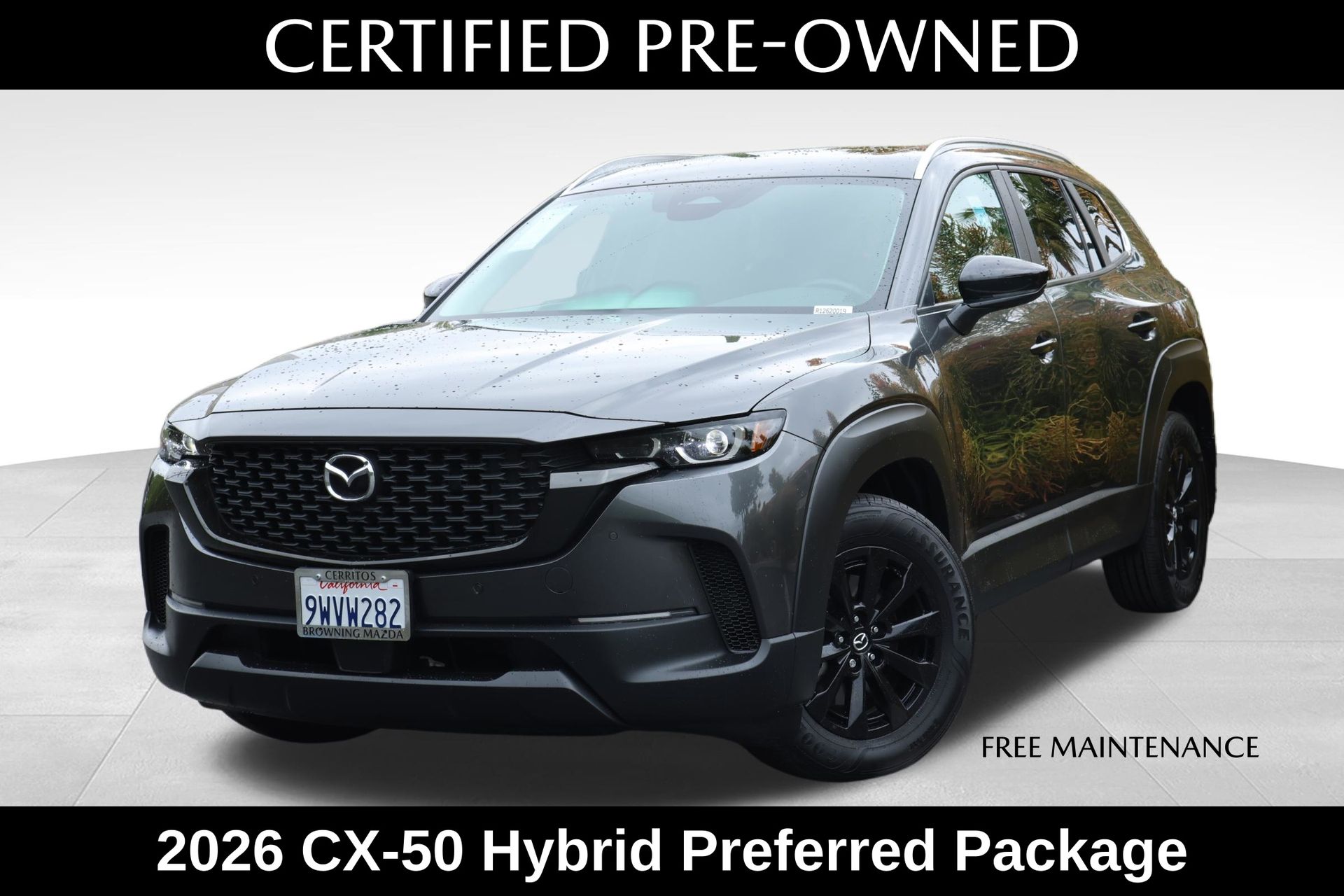 Machine Gray Metallic 2026 Mazda CX-50 Hybrid Preferred AWD SUV / Crossover All-Wheel Drive Continuously Variable Transmission