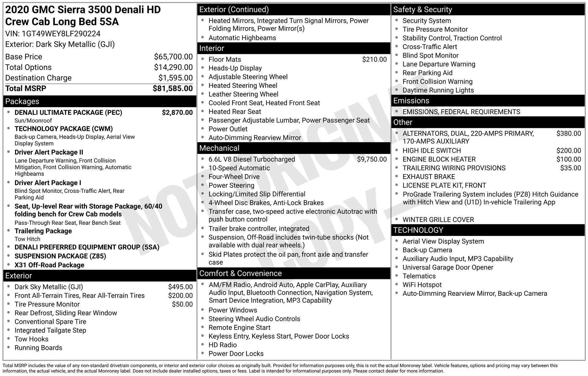 2020 GMC SIERRA - Image 3