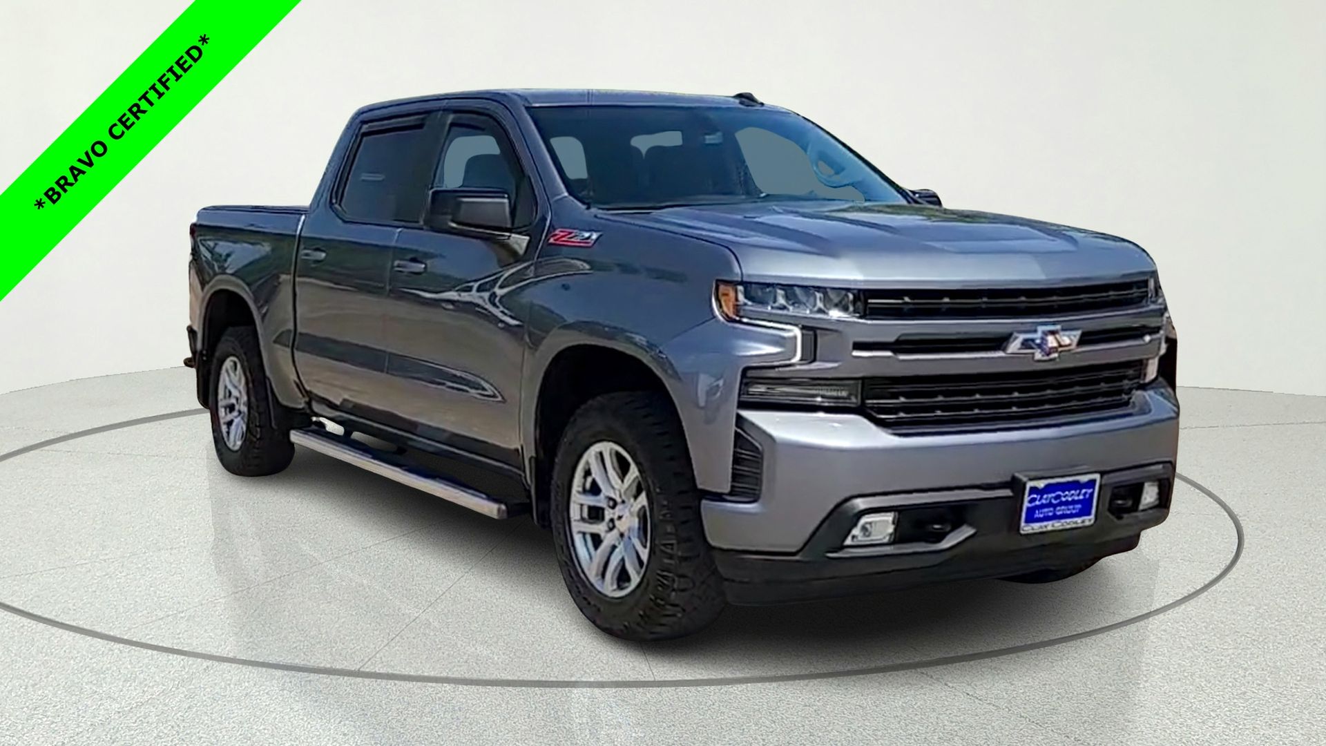 Gray (Satin Steel Metallic) 2021 Chevrolet Silverado 1500 Pickup Truck Four-Wheel Drive 8-Speed Automatic