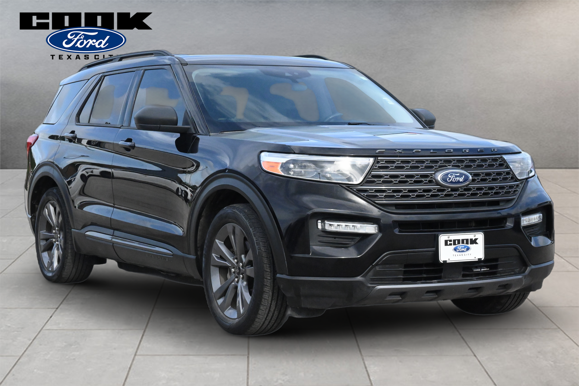 2021 Ford Explorer XLT Black at North Houston Mitsubishi