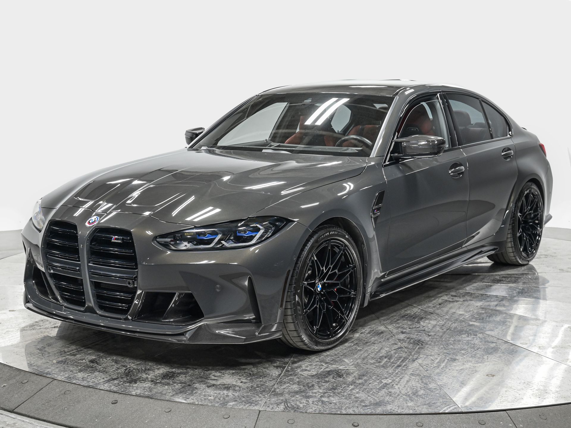 Individual Dravit Gray Metallic 2023 BMW M3 Competition xDrive AWD Sedan All-Wheel Drive 8-Speed Automatic