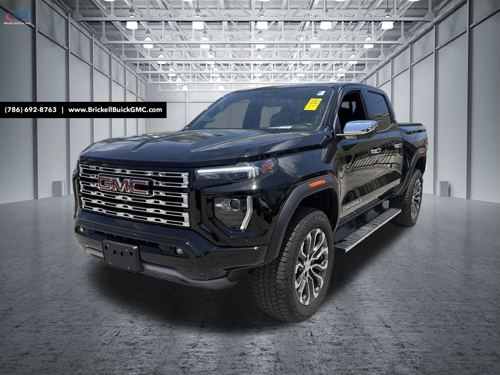 Onyx Black 2024 GMC Canyon Denali Crew Cab 4WD Pickup Truck Four-Wheel Drive 8-Speed Automatic