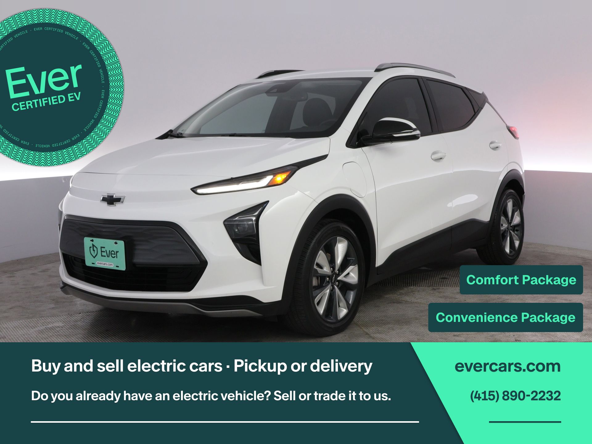 Summit White 2022 Chevrolet Bolt EUV LT FWD Hatchback Front-Wheel Drive 1-Speed Automatic