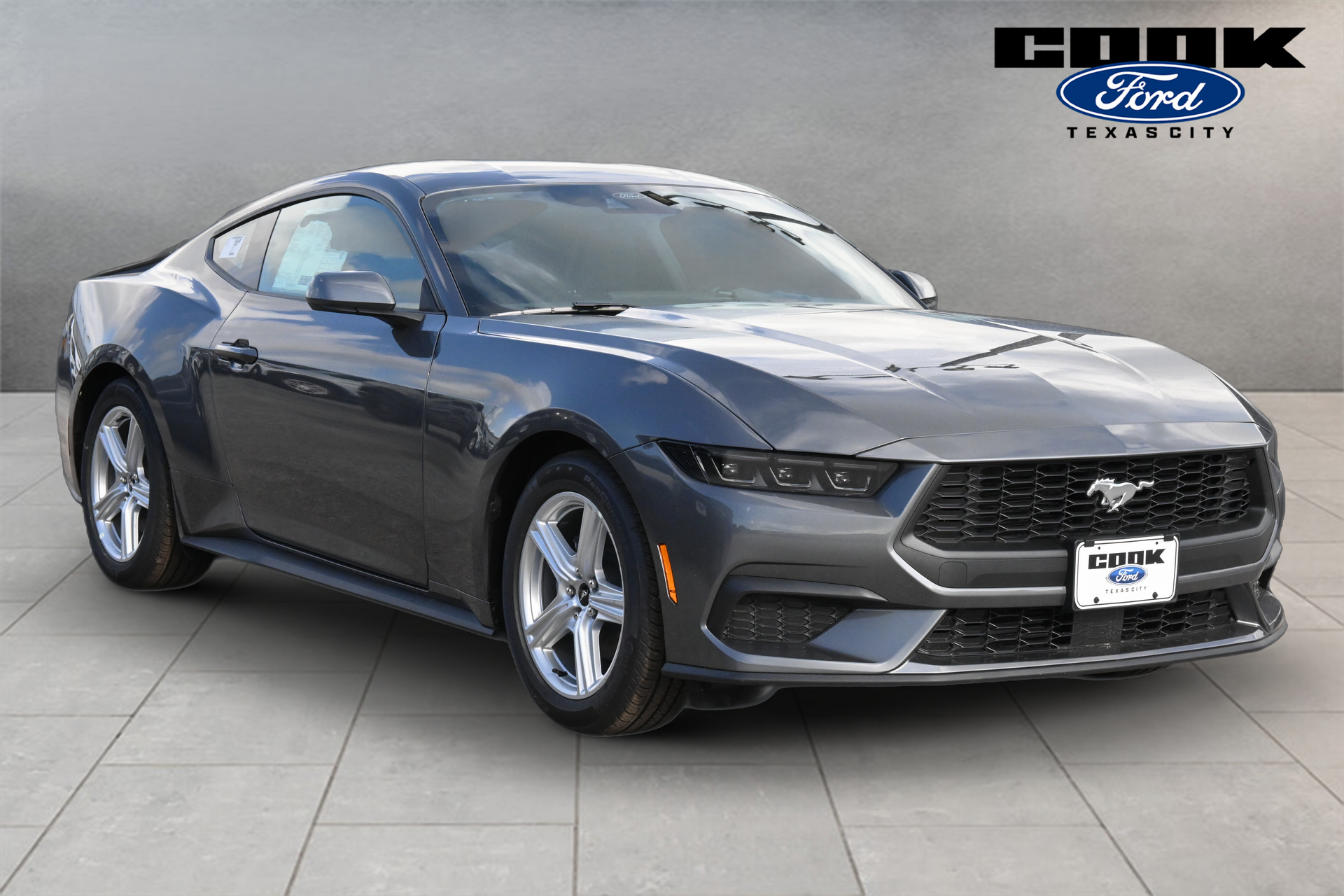 2026 Ford Mustang EcoBoost Gray at Cook Ford