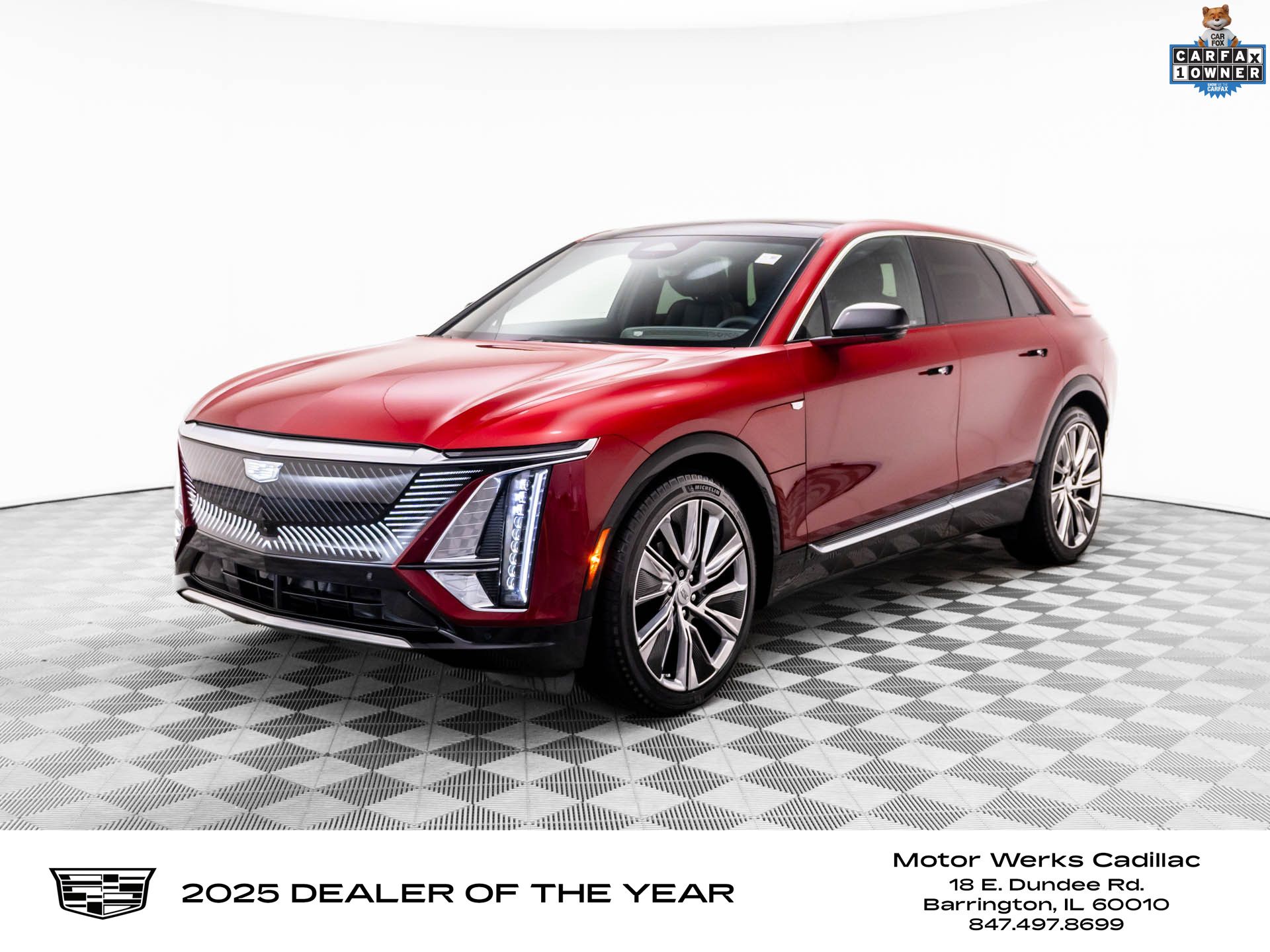 Radiant Red Tintcoat 2024 Cadillac LYRIQ Luxury 3 AWD SUV / Crossover All-Wheel Drive 1-Speed Automatic