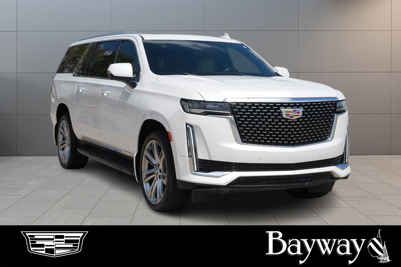 2021 Cadillac Escalade ESV Premium White at DeMontrond Automotive Group