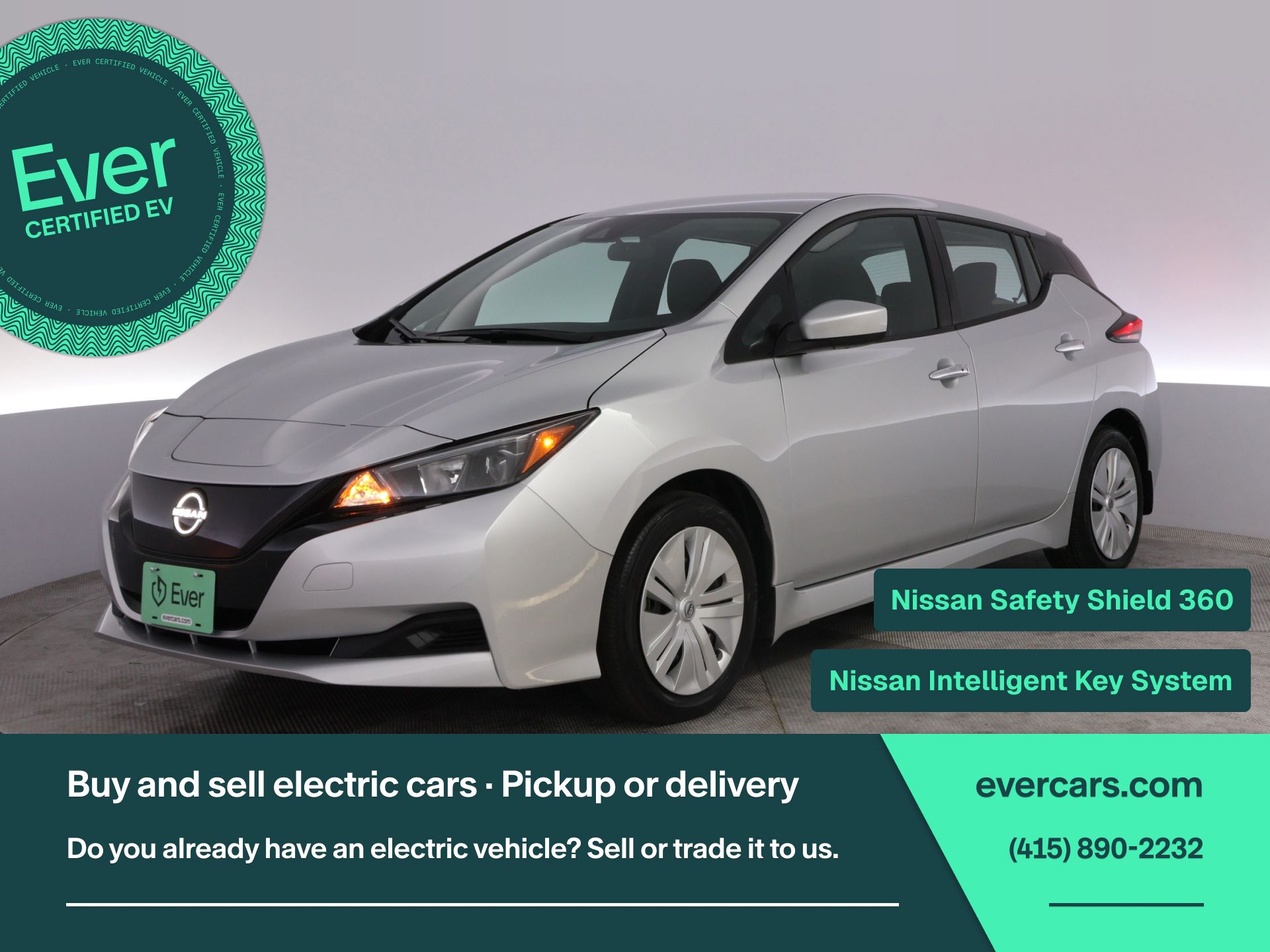 Brilliant Silver Metallic 2025 Nissan LEAF Hatchback Front-Wheel Drive Automatic