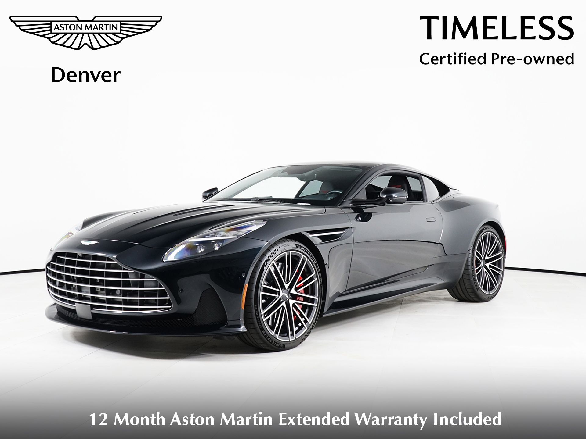 Q Oberon Black 2024 Aston Martin DB12 V8 Coupe RWD Coupe Rear-Wheel Drive 8-Speed Automatic