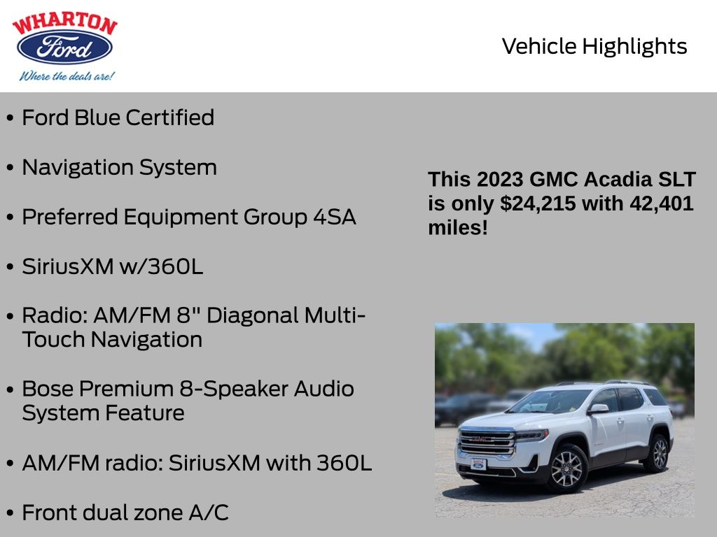 2023 GMC Acadia SLT - 4