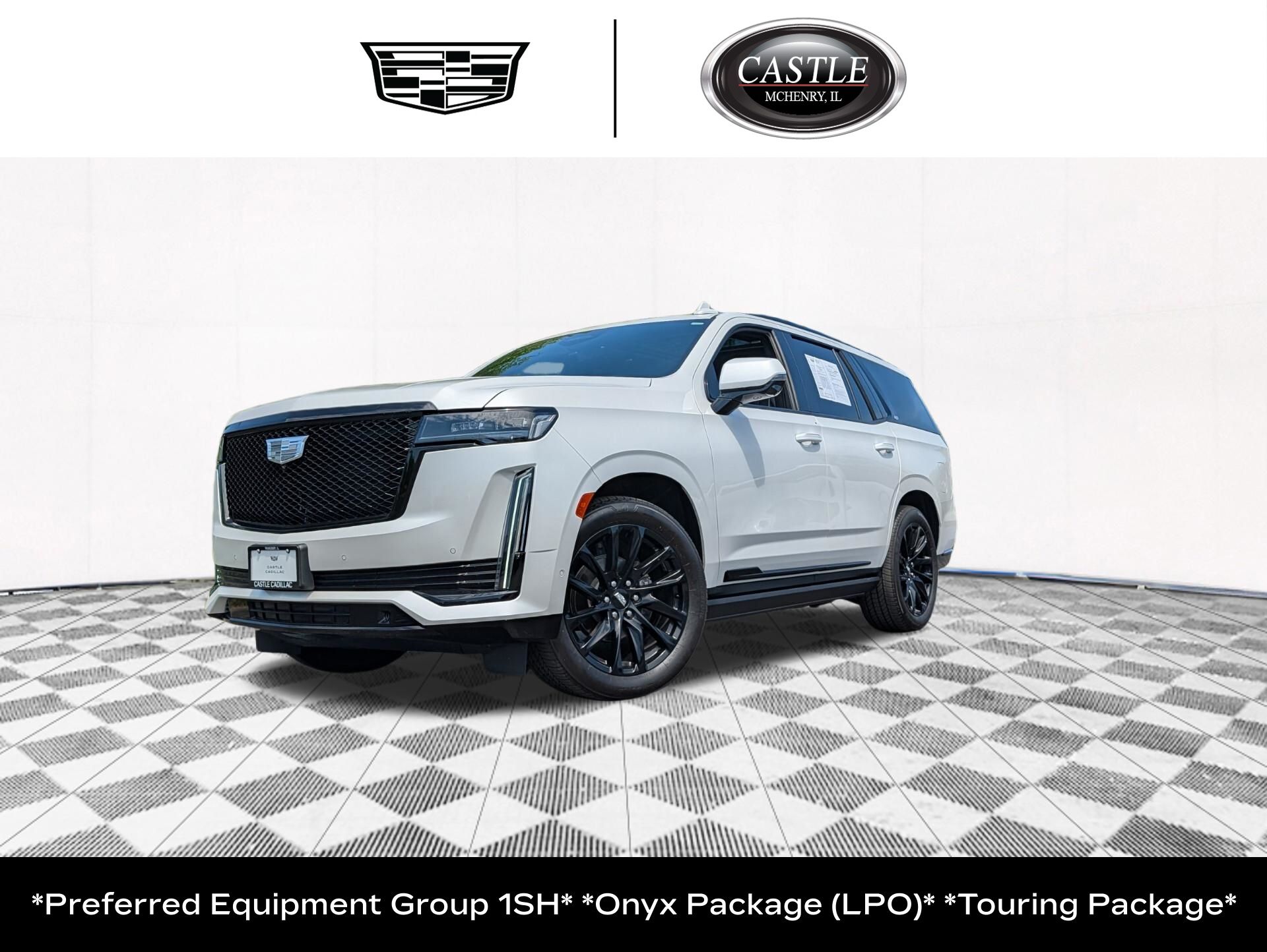 Crystal White Tricoat 2024 Cadillac Escalade SUV / Crossover Four-Wheel Drive Automatic