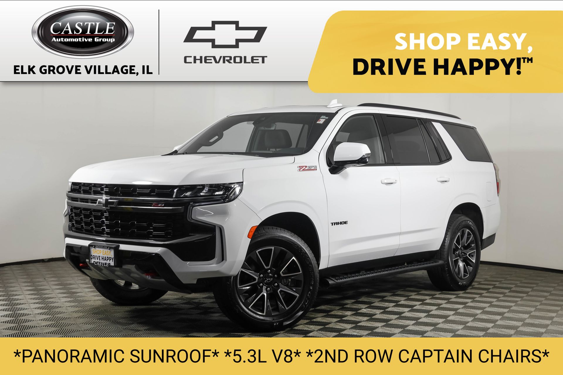 Summit White 2022 Chevrolet Tahoe SUV / Crossover Four-Wheel Drive