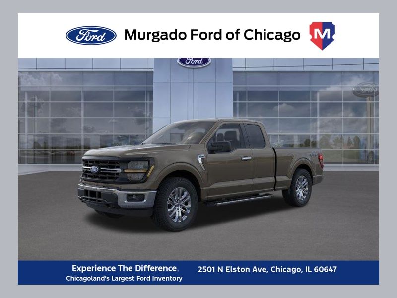 Marsh Gray 2026 Ford F-150 XLT SuperCab 4WD Pickup Truck Four-Wheel Drive Automatic