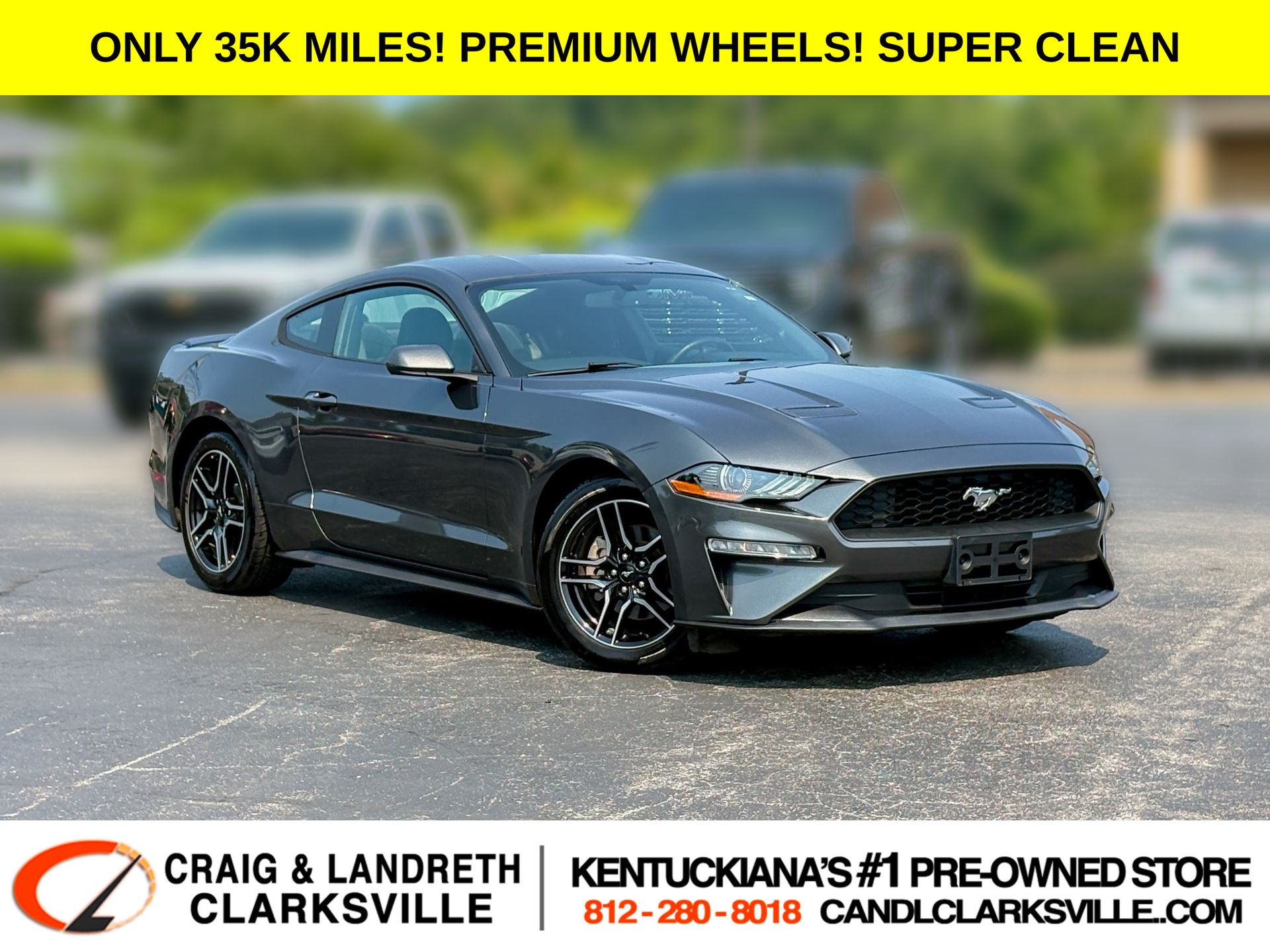 Gray (Magnetic) 2020 Ford Mustang Coupe Rear-Wheel Drive Automatic