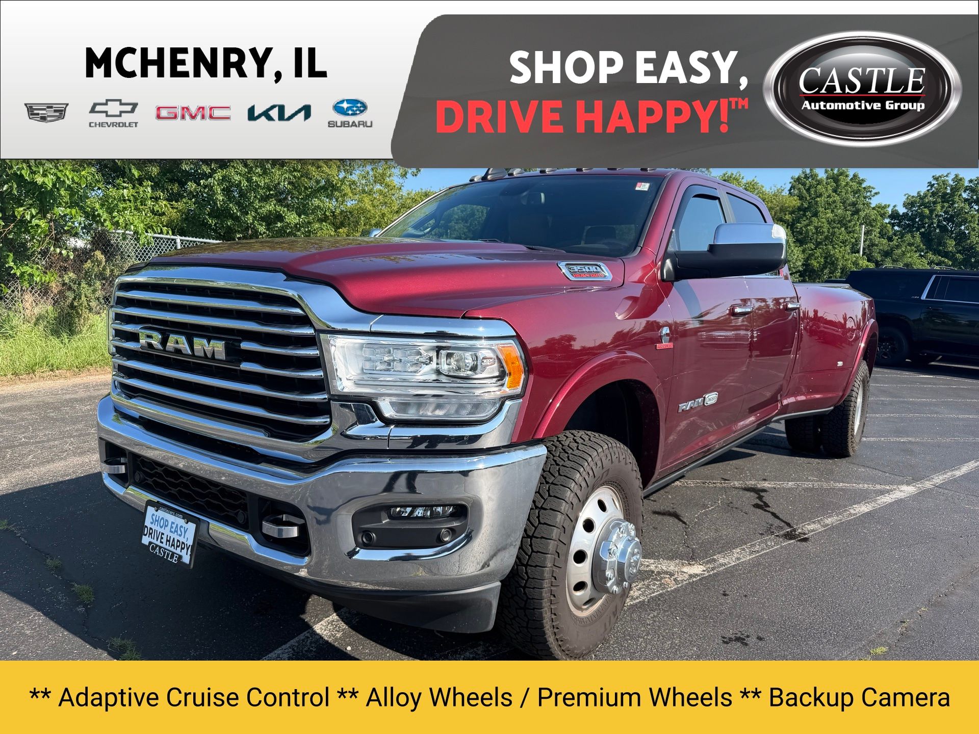 Delmonico Red Pearlcoat 2022 RAM 3500 Pickup Truck Four-Wheel Drive 6-Speed Automatic