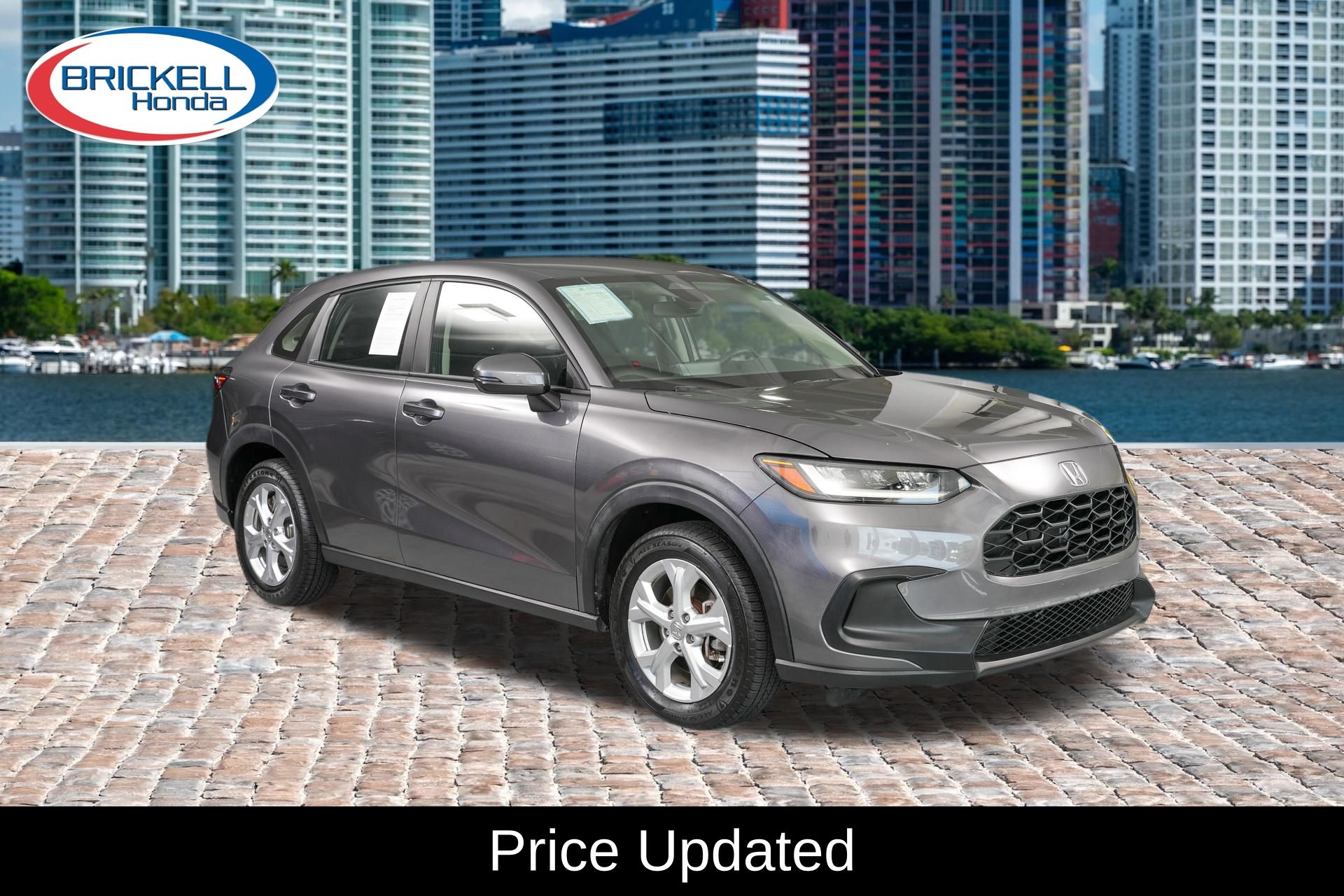 Gray 2024 Honda HR-V SUV / Crossover Front-Wheel Drive Continuously Variable Transmission