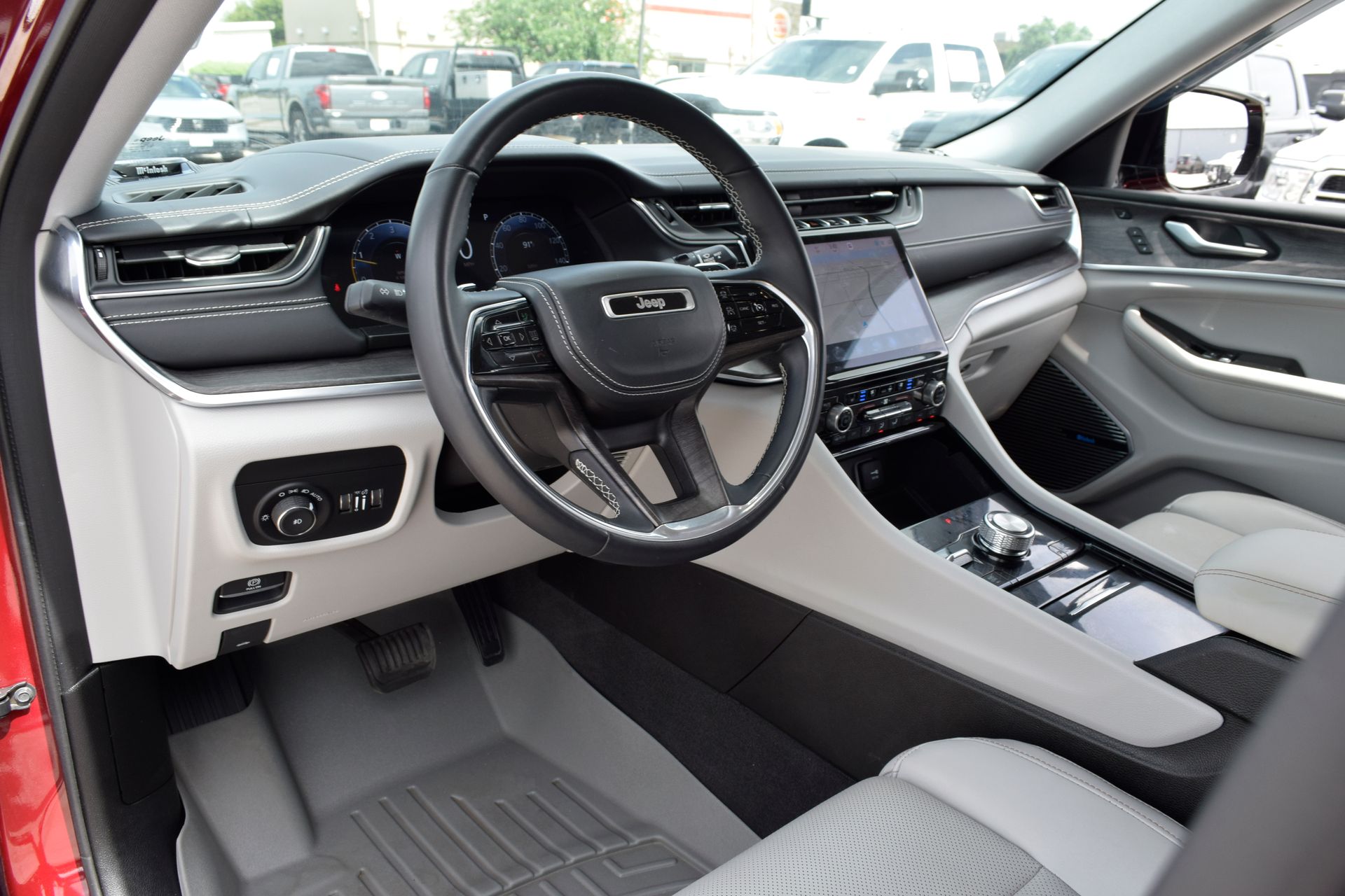 2021 Jeep Grand Cherokee L Overland Red at Bayshore Chrysler Jeep Dodge Ram