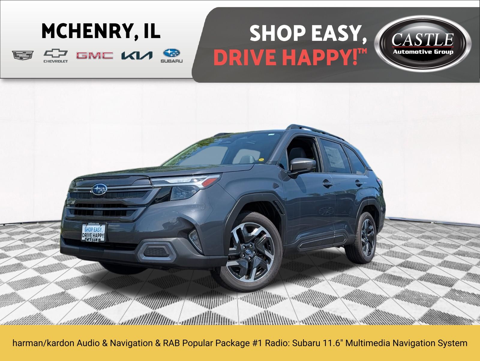 Magnetite Gray Metallic 2025 Subaru Forester SUV / Crossover All-Wheel Drive Continuously Variable Transmission