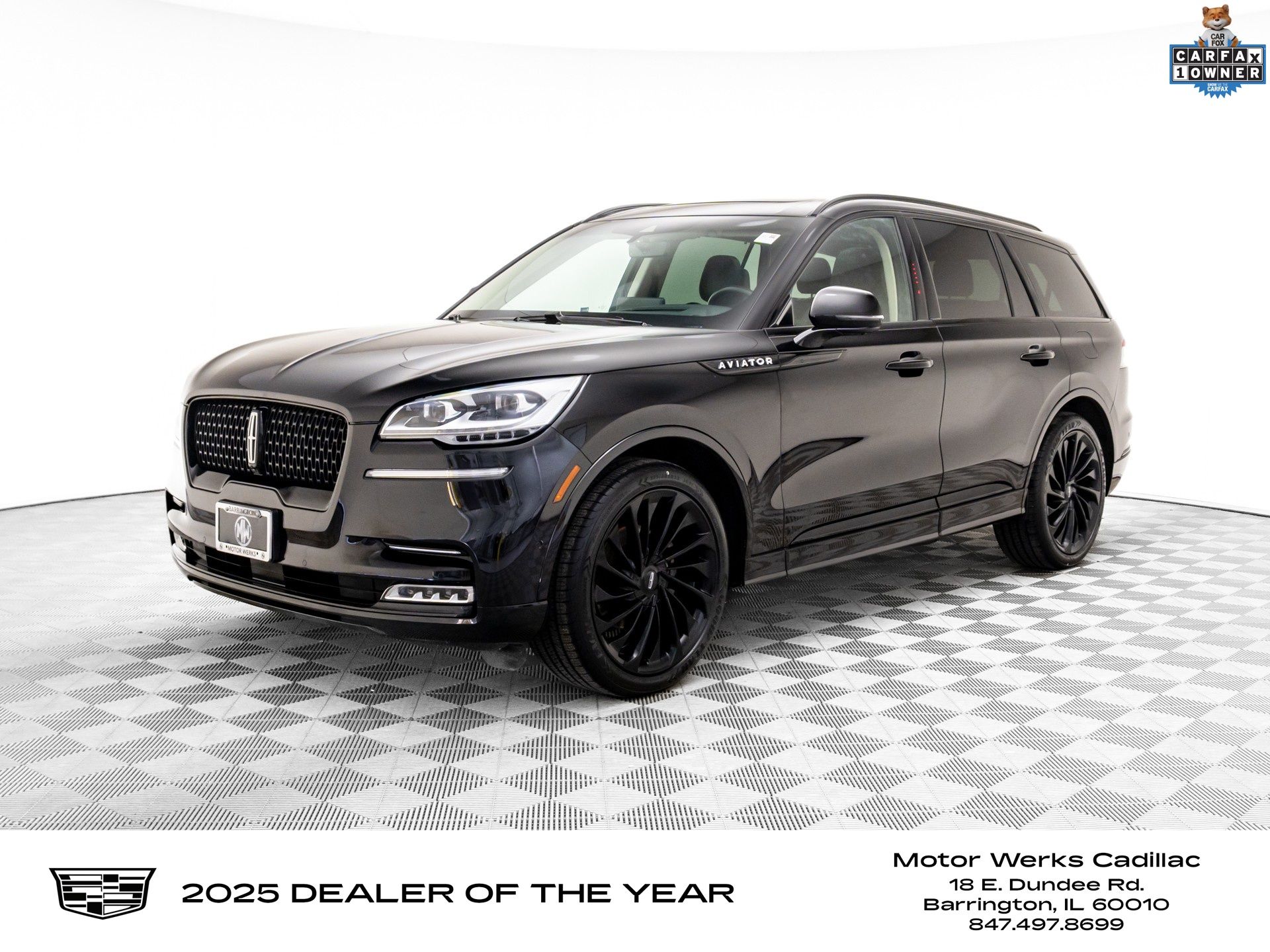 Infinite Black Metallic Clearcoat 2023 Lincoln Aviator Reserve AWD SUV / Crossover All-Wheel Drive Automatic