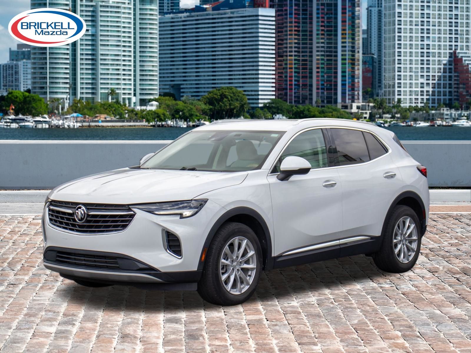 Summit White 2021 Buick Envision Preferred FWD SUV / Crossover Front-Wheel Drive 9-Speed Automatic