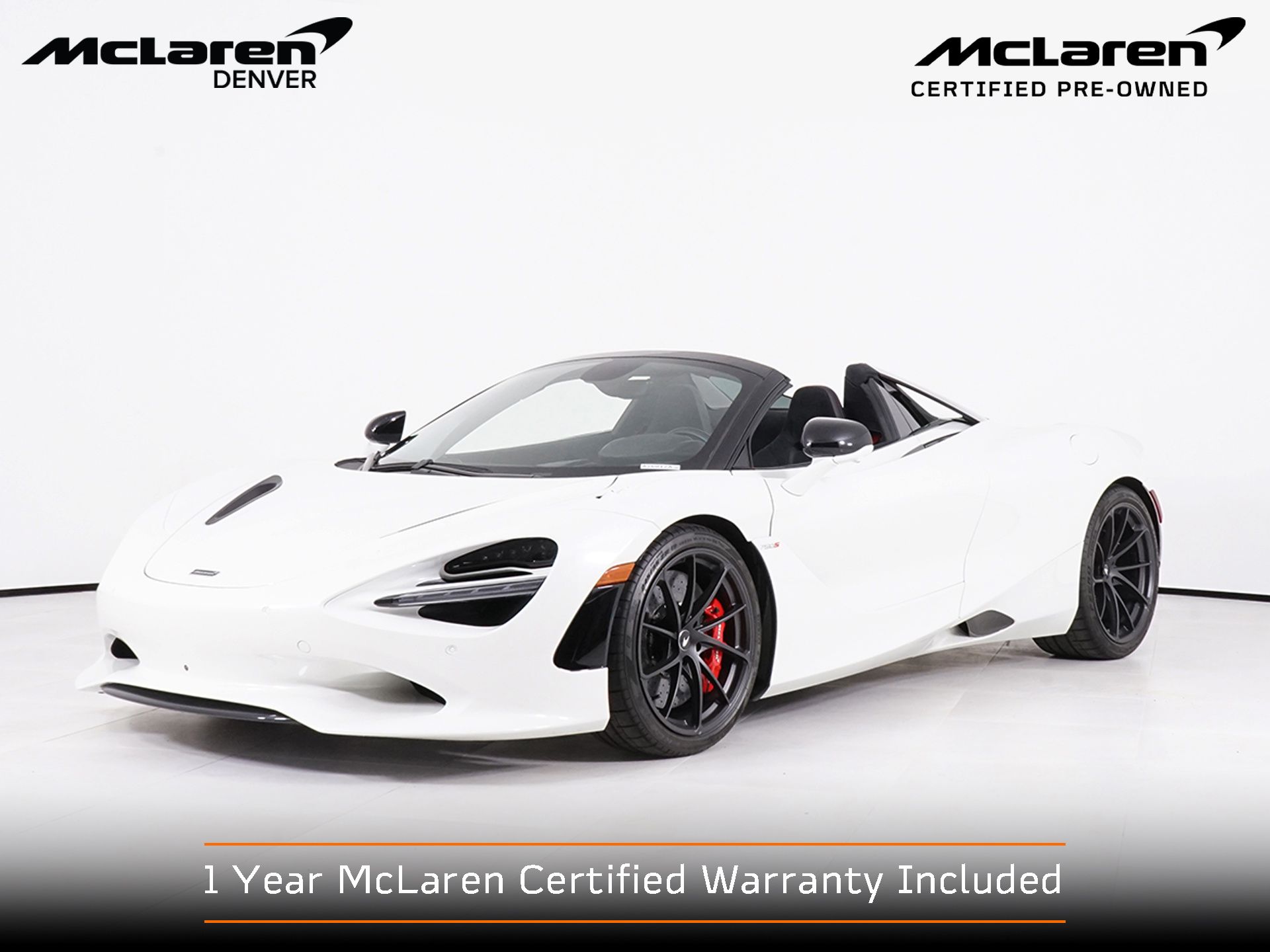 Ice White 2024 McLaren 750S Spider RWD Convertible Rear-Wheel Drive 7-Speed Automatic