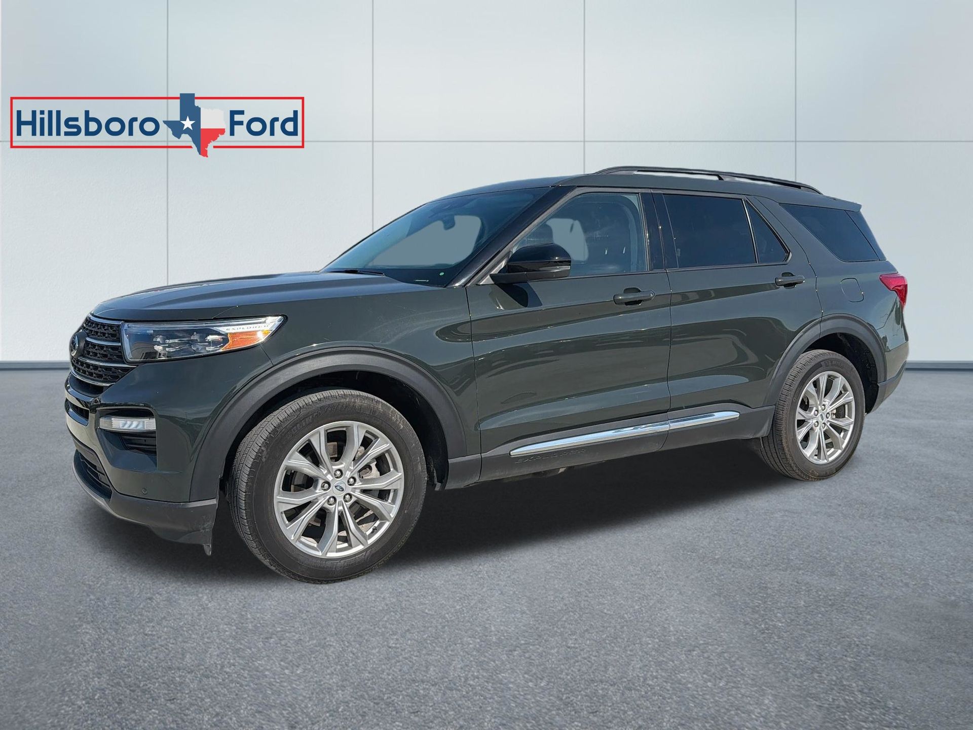 Forged Green Metallic 2024 Ford Explorer XLT AWD SUV / Crossover All-Wheel Drive Automatic