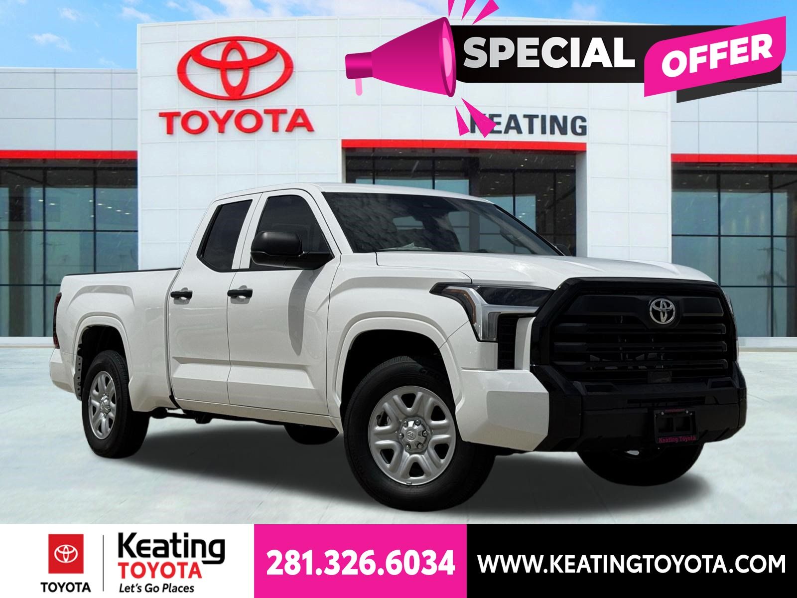 White 2026 Toyota Tundra Pickup Truck 4X2 Automatic