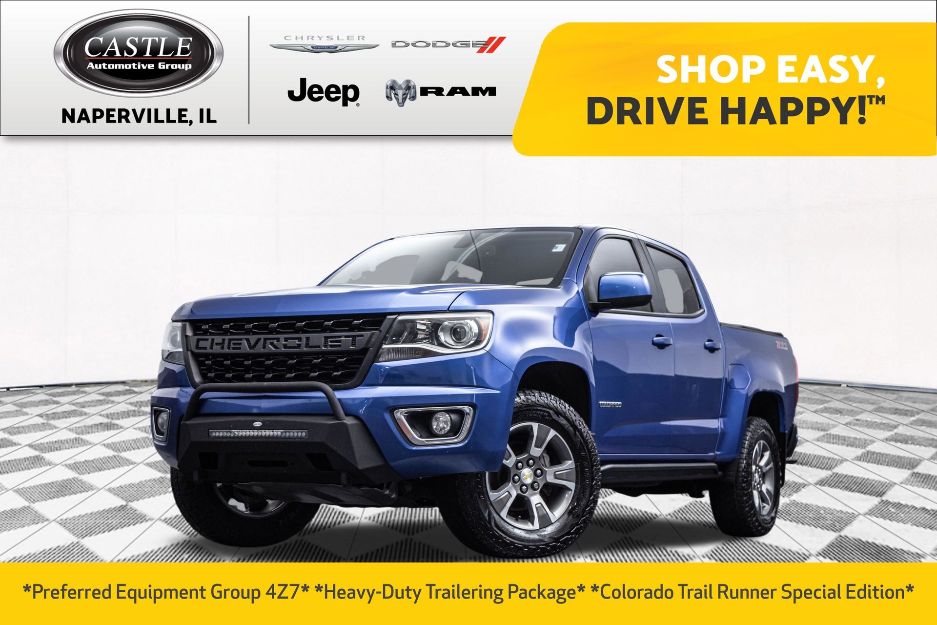 Kinetic Blue Metallic 2020 Chevrolet Colorado Pickup Truck Four-Wheel Drive 8-Speed Automatic