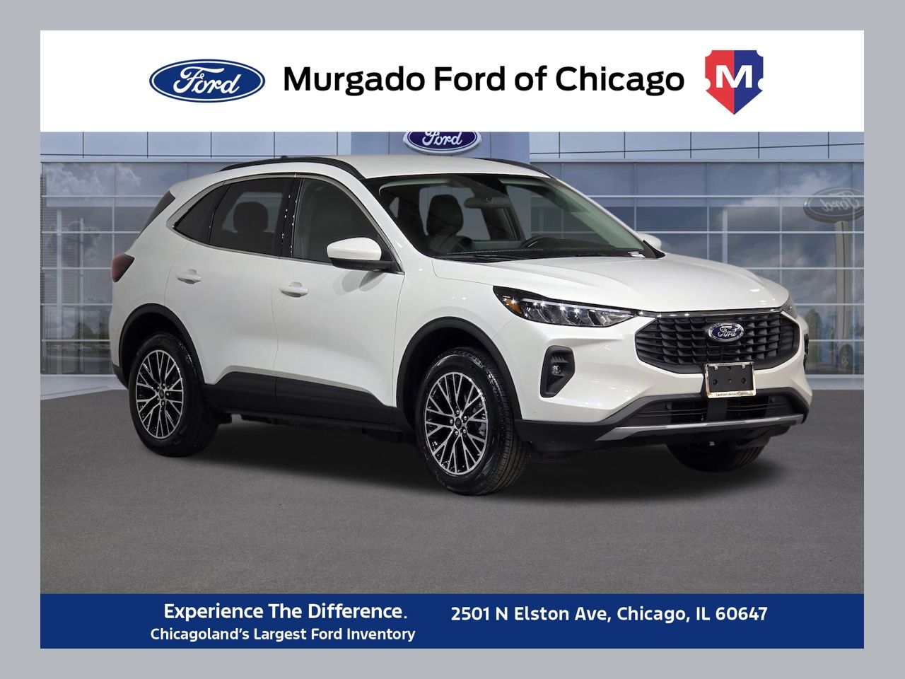 Star White Metallic Tri-Coat 2026 Ford Escape Hybrid Plug-in SUV / Crossover Front-Wheel Drive Continuously Variable Transmission