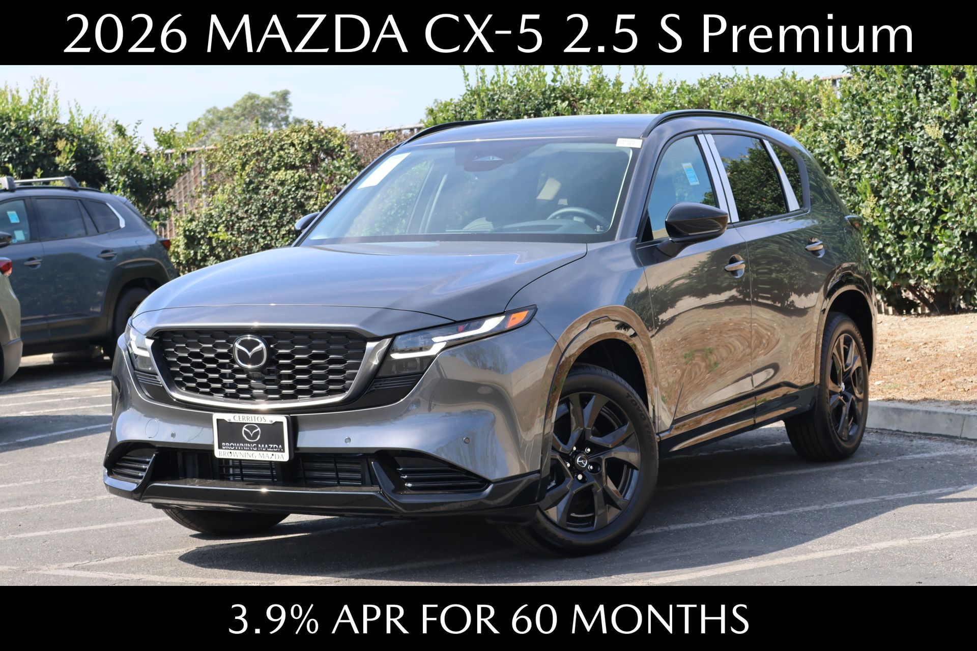 Machine Gray Metallic 2026 Mazda CX-5 2.5 S Premium AWD SUV / Crossover All-Wheel Drive 6-Speed Automatic