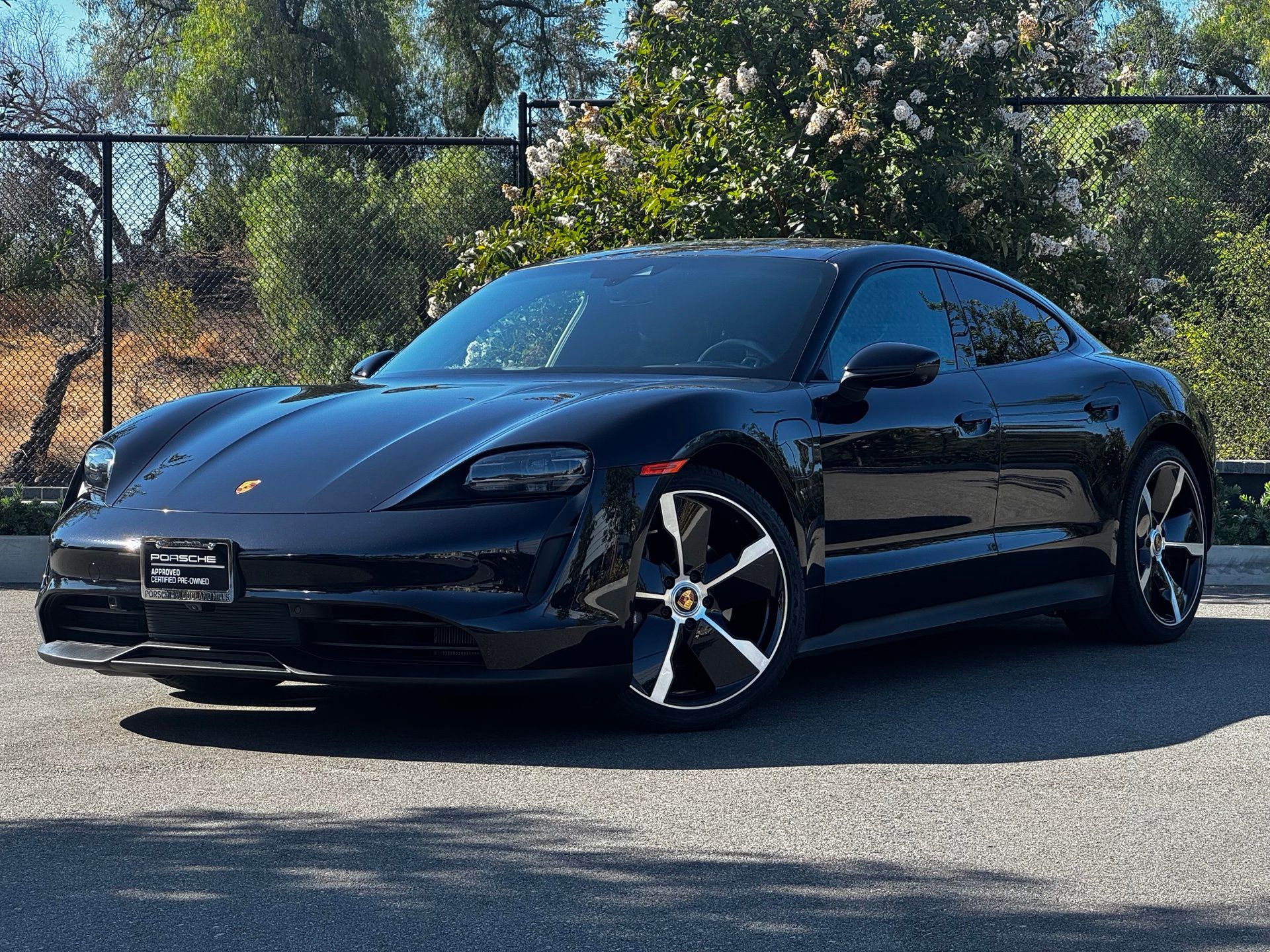 Jet Black 2023 Porsche Taycan Sedan RWD Sedan Rear-Wheel Drive 2-Speed Automatic