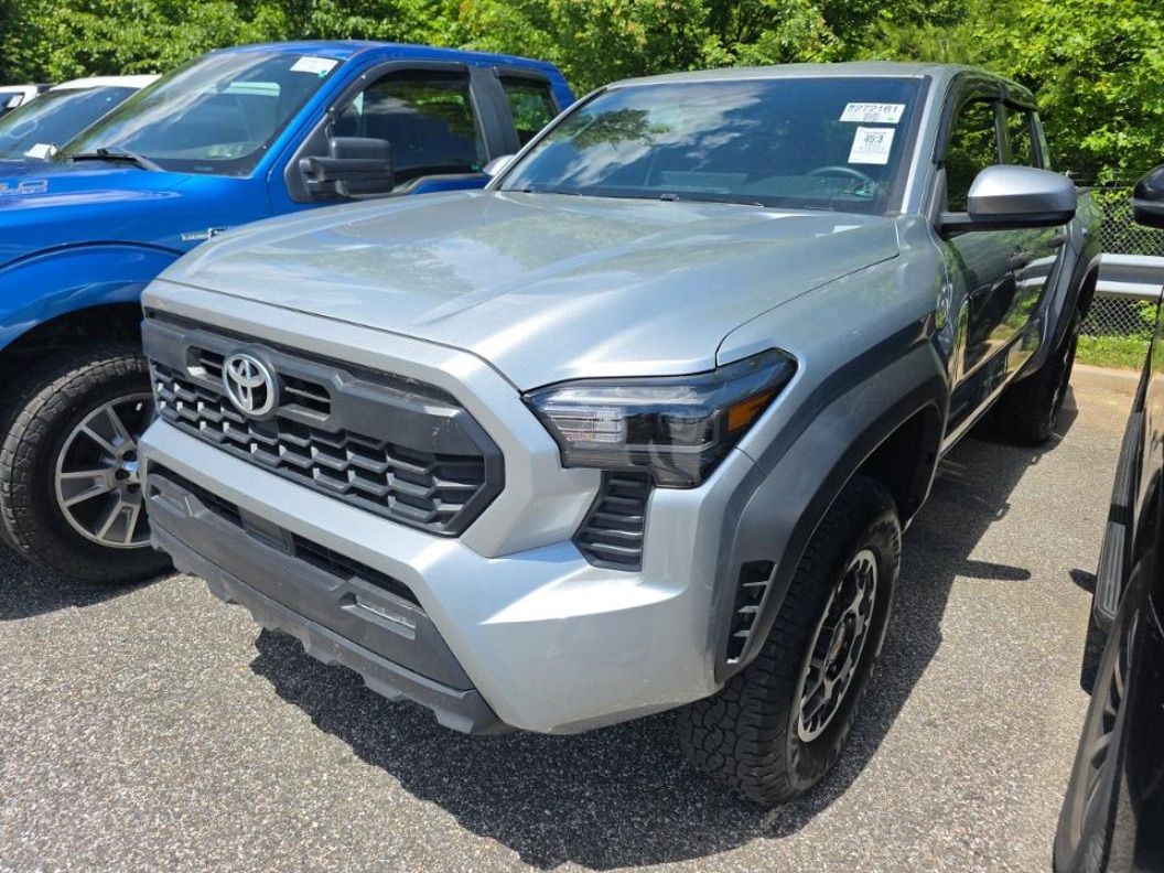 Celestial Silver Metallic 2024 Toyota Tacoma TRD Off-Road Double Cab 4WD Pickup Truck Four-Wheel Drive 8-Speed Automatic