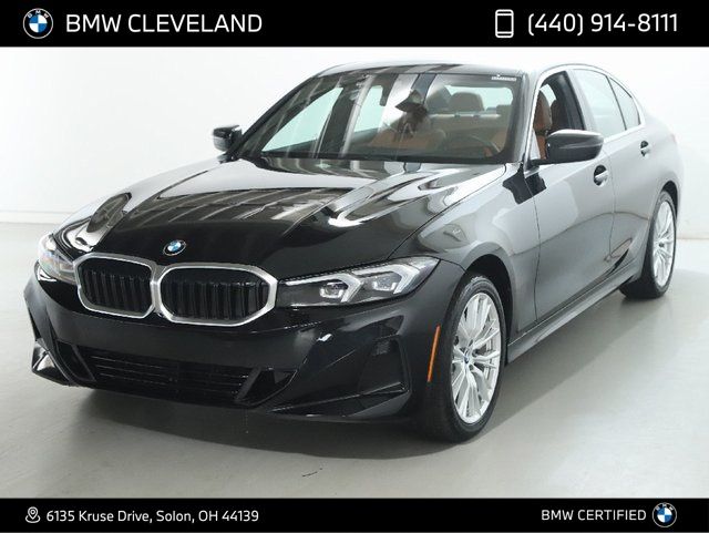 Black Sapphire Metallic 2023 BMW 3 Series Sedan All-Wheel Drive 8-Speed Automatic