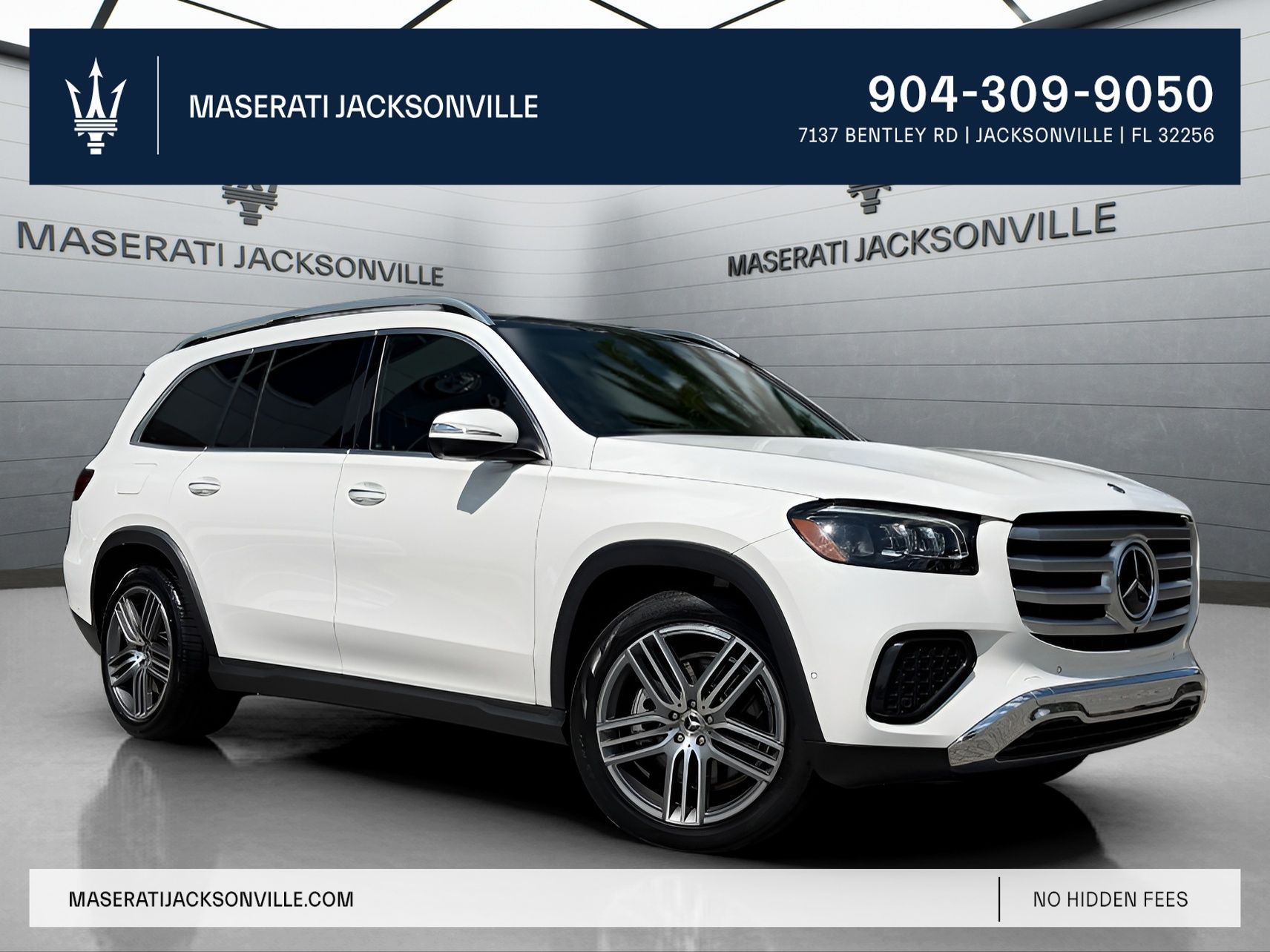 Polar White 2024 Mercedes-Benz GLS SUV / Crossover All-Wheel Drive 9-Speed Automatic