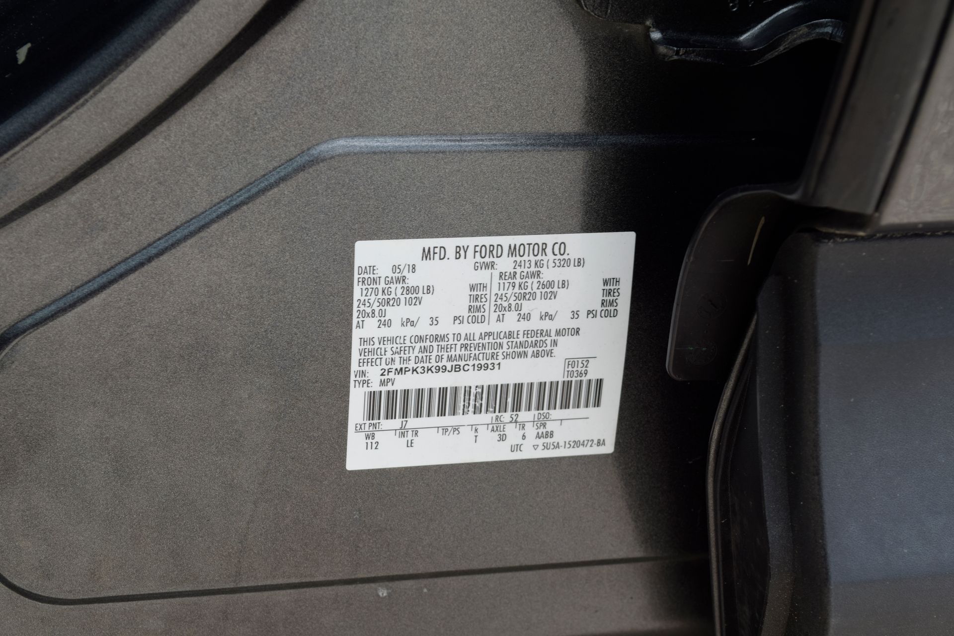 2018 Ford Edge Titanium Gray at Community Honda