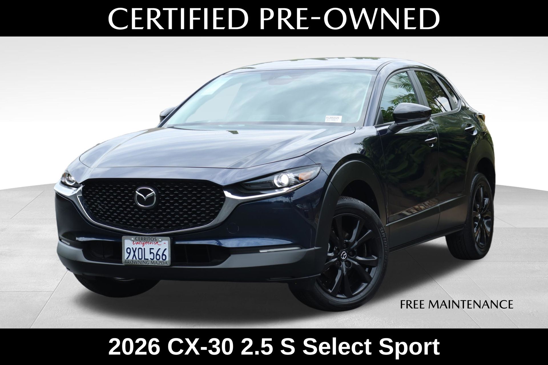 Deep Crystal Blue Mica 2026 Mazda CX-30 SUV / Crossover All-Wheel Drive 6-Speed Automatic