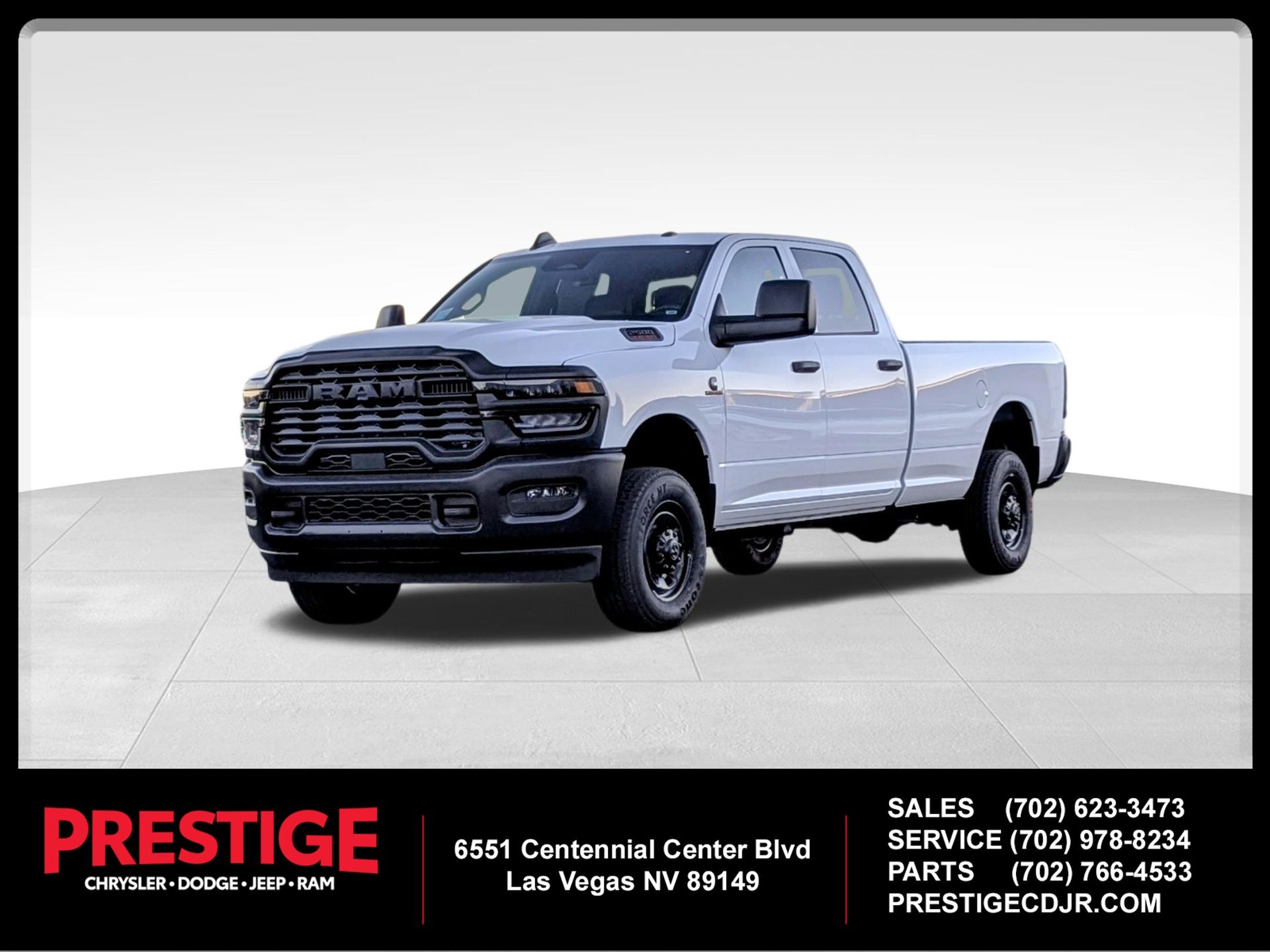 Bright White Clearcoat 2026 RAM 2500 Pickup Truck Four-Wheel Drive 8-Speed Automatic