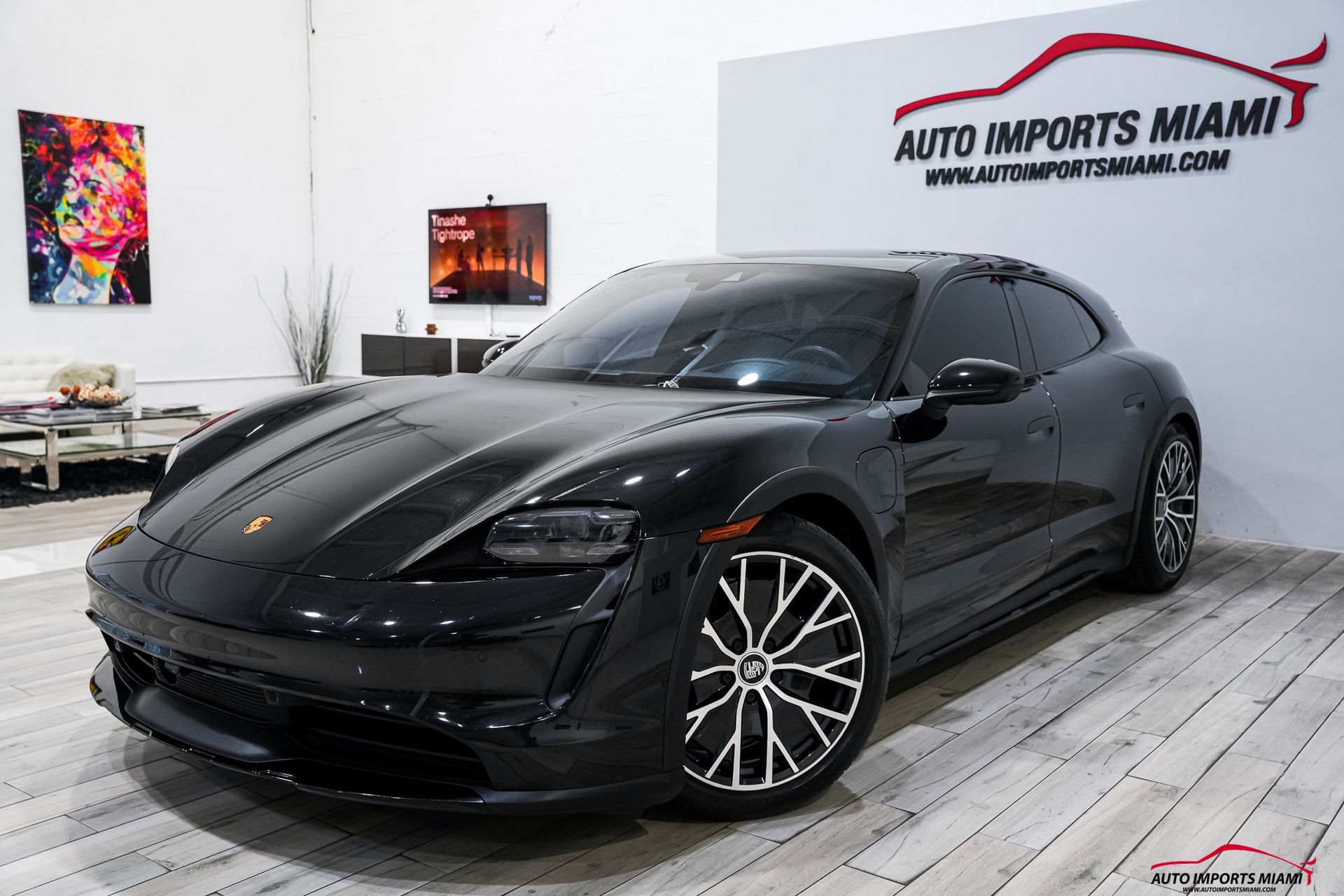 Black 2021 Porsche Taycan 4 Cross Turismo AWD Wagon All-Wheel Drive 2-Speed Automatic